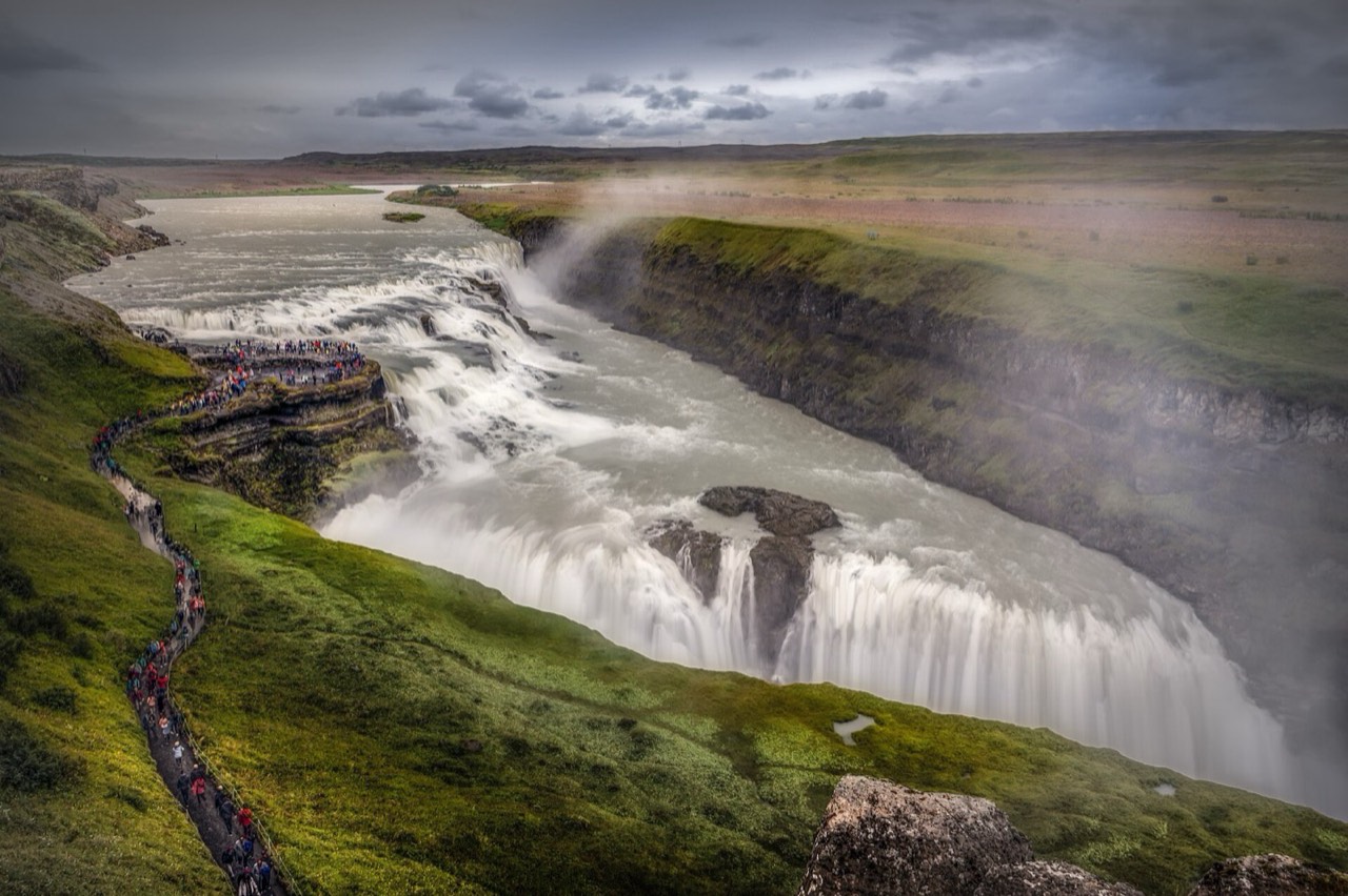 Gullfoss — upper panorama